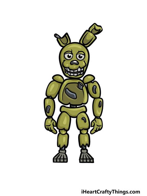 Image result for How to Draw Spring Trap Step by Step