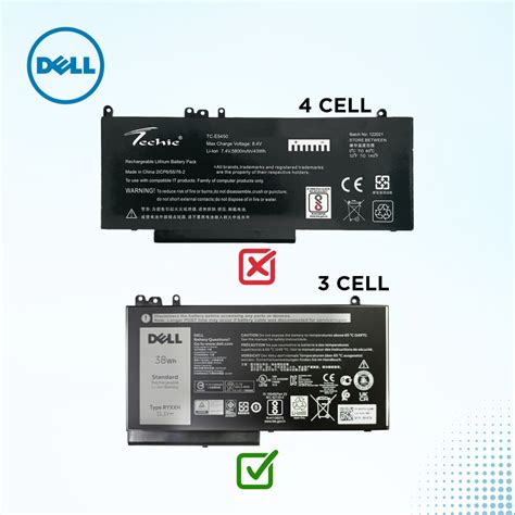 Genuine Battery For Dell E5450 RYXXH 38Wh 3 Cell 3440mAh - Lapking