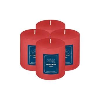 Starlight Candles® Paraffin Wax Pillar Candle | 7.5x7.5 CM | Hand ...