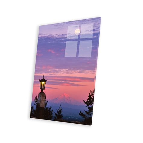 Latitude Run® USA, Oregon, Portland. Mt. Hood with moonrise at sunset II by Jaynes Gallery ...