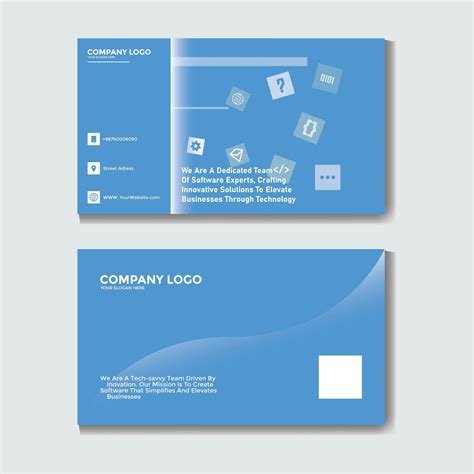 technology Software Developer company Business card design template ...