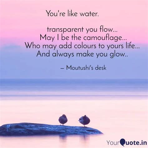 transparent you flow... ... | Quotes & Writings by Moutushi Mitra ...