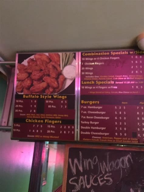 Menu at Wing Wagon restaurant, New York City, 351 Flatbush Ave