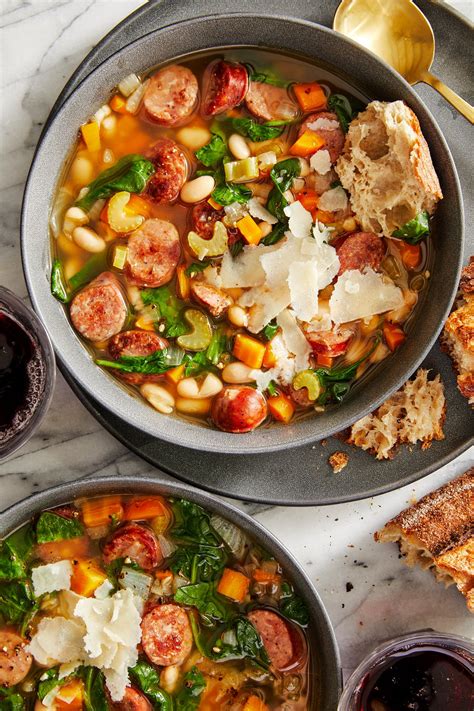 The Ultimate Comfort: Italian Sausage White Bean Soup with Spinach ...