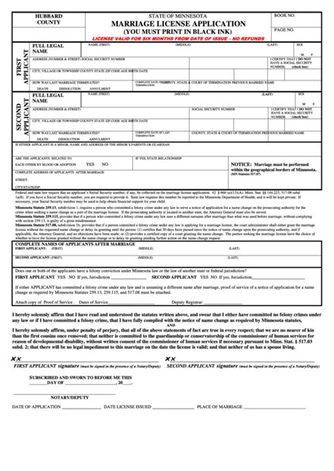 Image result for Application for Marriage License