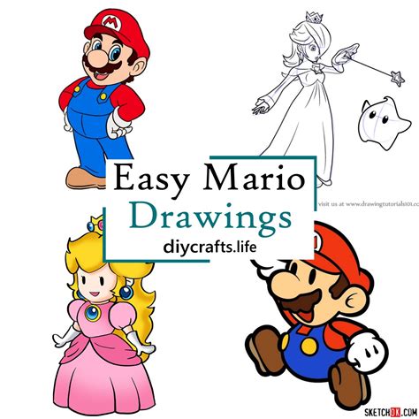 Toad Drawing Mario