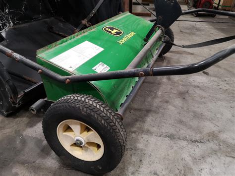 John Deere Lawn Sweeper, Damaged