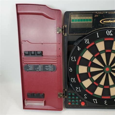 Vintage Halex 1-8 Player Electronic Dart Board Cabinet