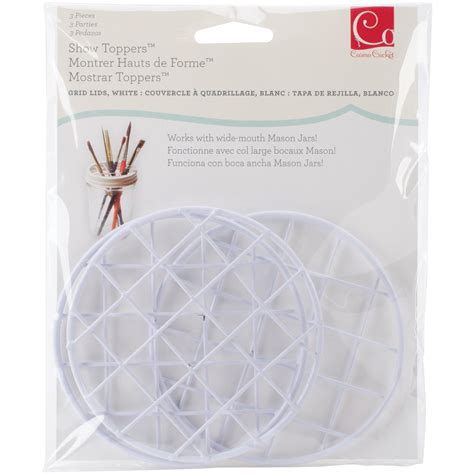 Cosmo Cricket Show Toppers Grid Lid Inserts, Pack of 3, White, COS-STP ...