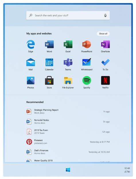 Image result for Windows 10 X Start Menu