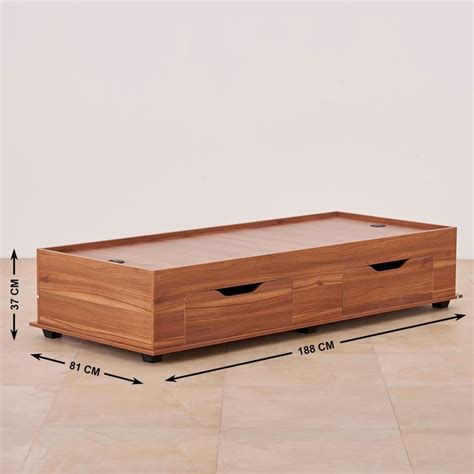 Buy Helios Lewis Diwan Bed - Brown from Helios by Home Centre at just ...