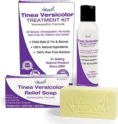 Amazon.com: Naturasil Antifungal Tinea Versicolor Treatment Kit Gentle & Fast Relief for All ...