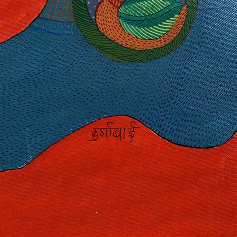 Traditional Intricate Patterns Gond Art Painting by Durgabai Vyam