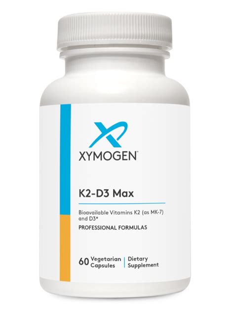 XYMOGEN K2-D3 Max -- 60 Vegetarian Capsules - Vitacost