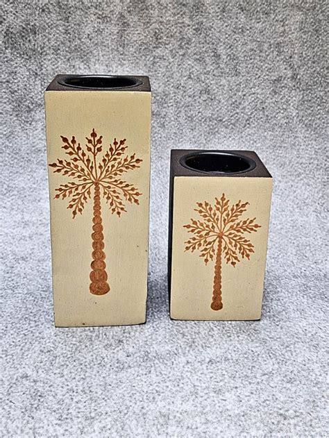 Hand Painted Warli Art Golden Tree Candle Holder Pair – Flourish