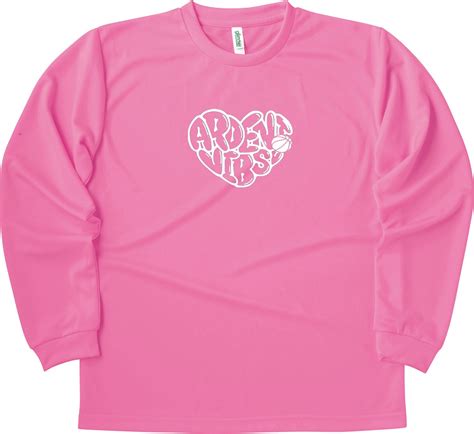 Long T-shirt Pink Heart design front | ARDENT.bsk