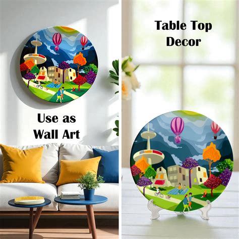 Decorative Ceramic Wall Plate – Sunday Bliss | PaintzStories