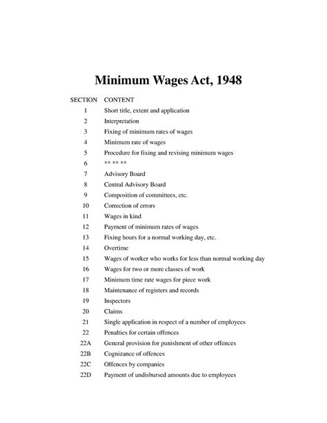 Minimum Wagesact - Bare act - Minimum Wages Act, 1948 SECTION CONTENT 1 ...