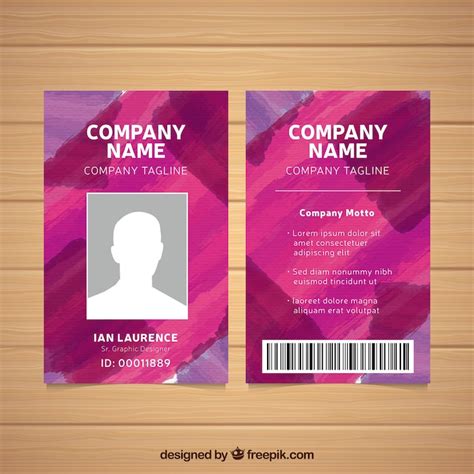 Adobe illustrator id card design Images - Free Download on Freepik