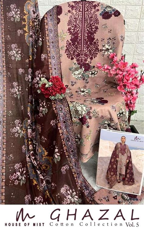 HOUSE OF MIST GHAZAL COTTON COLLECTION VOL 5 COTTON DIGITAL PRINTS ...
