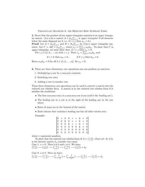 Addendum 5 - No description is needed - Triangular Matrices & the ...