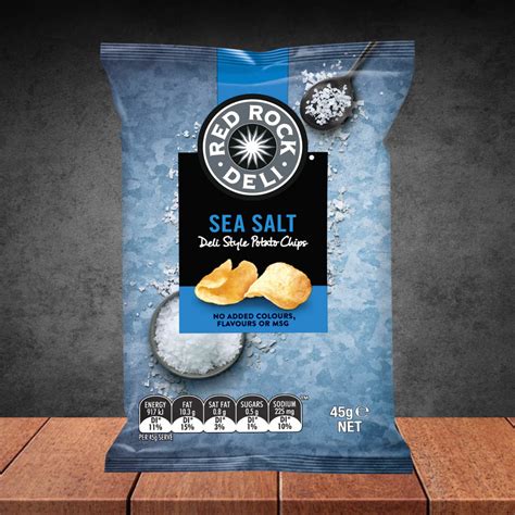 Red Rock Deli Chip Sea Salt 45g