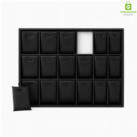 Black Colour Fancy Chain Pendant Jewellery Tray – Elegant Display Orga ...