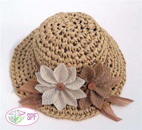 Doll Crochet Straw Hat Pattern Tutorial 的图像结果