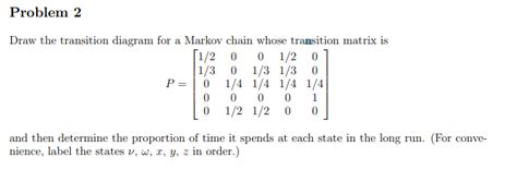 Image result for Markov Chain Transition Matrix Example