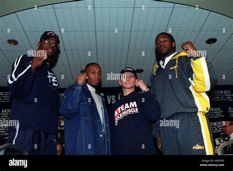 GRANT JONES INGLE & LEWIS WORLD TITLE BOXING PHOTOCALL 25 April 2000 ...