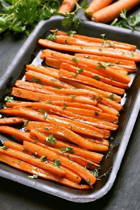 Oven Roasted Carrots Recipe {LOW CALORIE} | Lose Weight By Eating