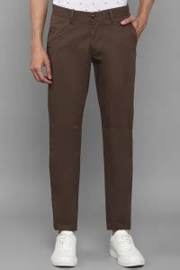 Allen Solly Slim Fit Men Brown Trousers - Buy Allen Solly Slim Fit Men ...