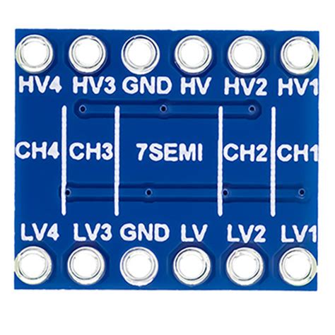 7Semi BSS138 4-Ch I2C Bi-directional Logic Level Converter Breakout ...