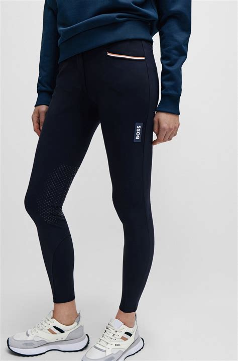 BOSS - Equestrian breeches with knee grips - Dark Blue