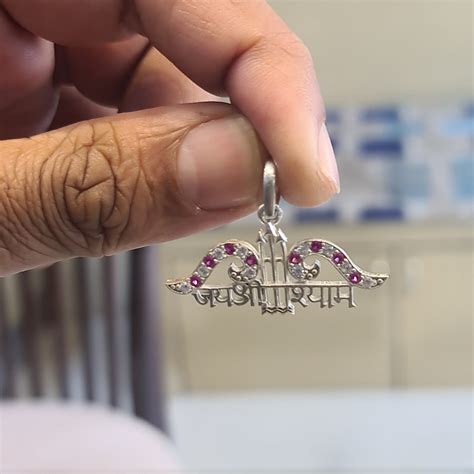 "Shimmering Spirit: The Radiant 92.5 Silver Khatu Shyam Pendant" – 𝗔𝘀𝗽 ...