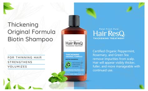Buy Petal Fresh Hair ResQ Thickening Biotin Shampoo - 355 Ml | For ...