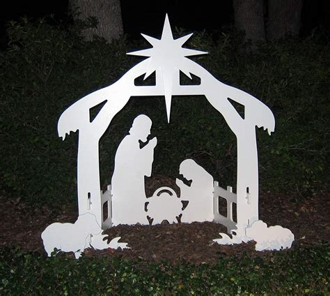 Milu Deer Outdoor Nativity Set Weatherproof Outdoor Nativity Scene ...