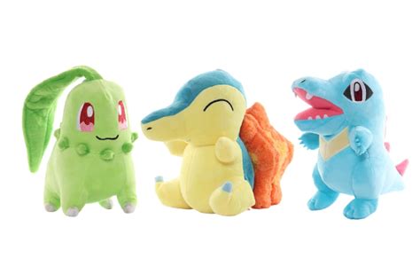 Buy 20CM Pokemon Cyndaquil, Totodile and Chikorita Plush - Cartoon Doll ...