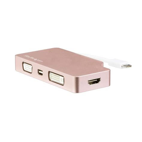 StarTech.com USB C Multiport Video Adapter - Rose Gold - USB C to VGA ...