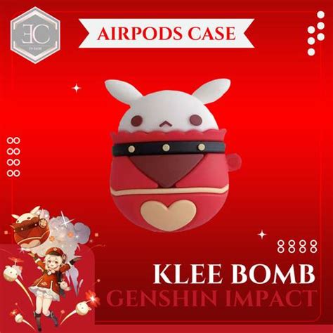 Promo Airpods 1 2 3 Pro Silicone Case Genshin Klee Bomb Lucu Casing ...