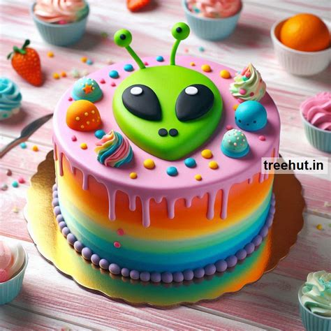 Aliens Cake Ideas for Space Cake Decoration Ideas and Techniques