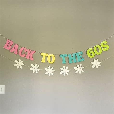 60s Party Decorations , 60's Party Banner, Birthday Banner, Party Sign ...