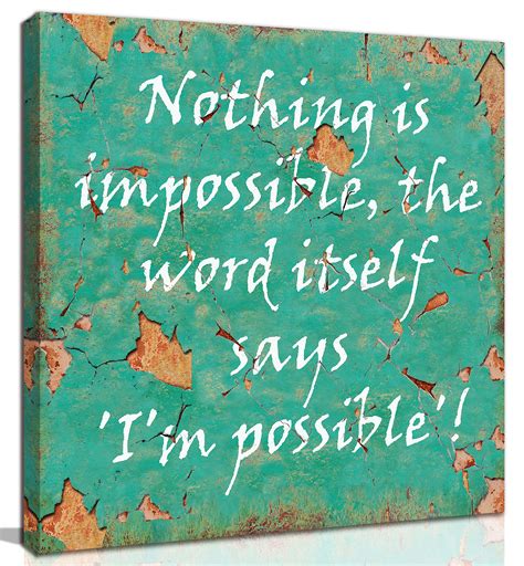 Inspirational Wall Art Quotes Office Wall Decor For Bedroom Green ...