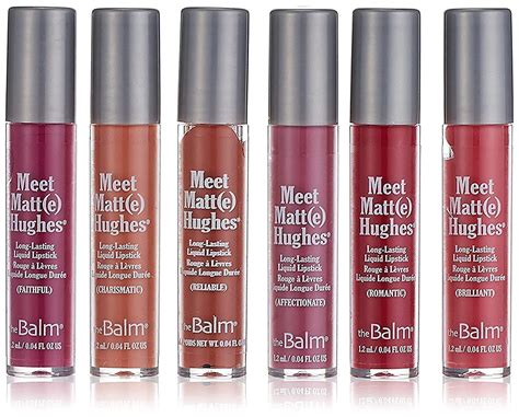 Buy theBalm Meet Matt(e) Hughes Set of 6 Mini Long-Lasting Liquid ...