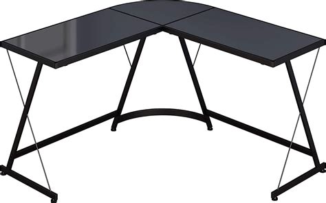 Buy L-Shape Corner Desk Computer Gaming Desk Table, Black Online at ...