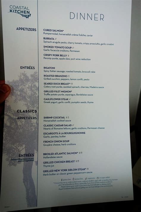 coastal kitchen - Page 2 - Royal Caribbean International - Cruise ...