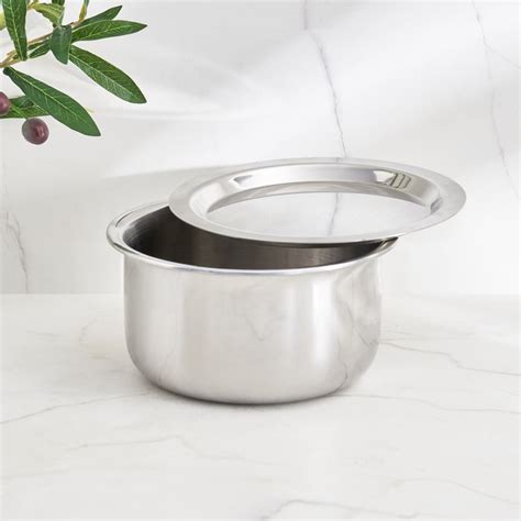 Buy Corsica Aresco Triply Stainless Steel Tope with Lid - 1.25L from ...