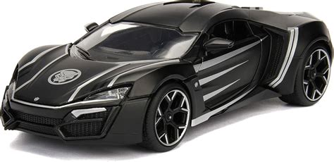 Buy Marvel Black Panther & Lykan Hypersport Die-cast Car, 1:24 ...