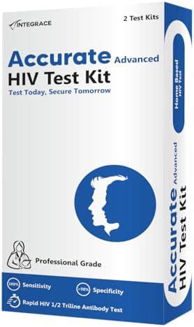 Accurate Advanced HIV Self Test Kit – Pack of 2 Strips Easy At-Home ...