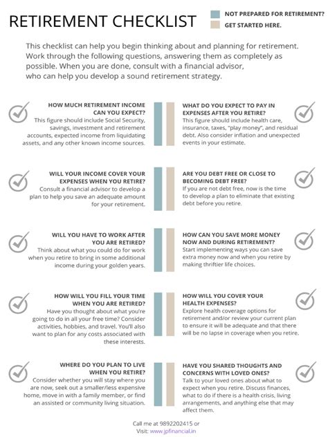 Checklist for Retirement 的图像结果